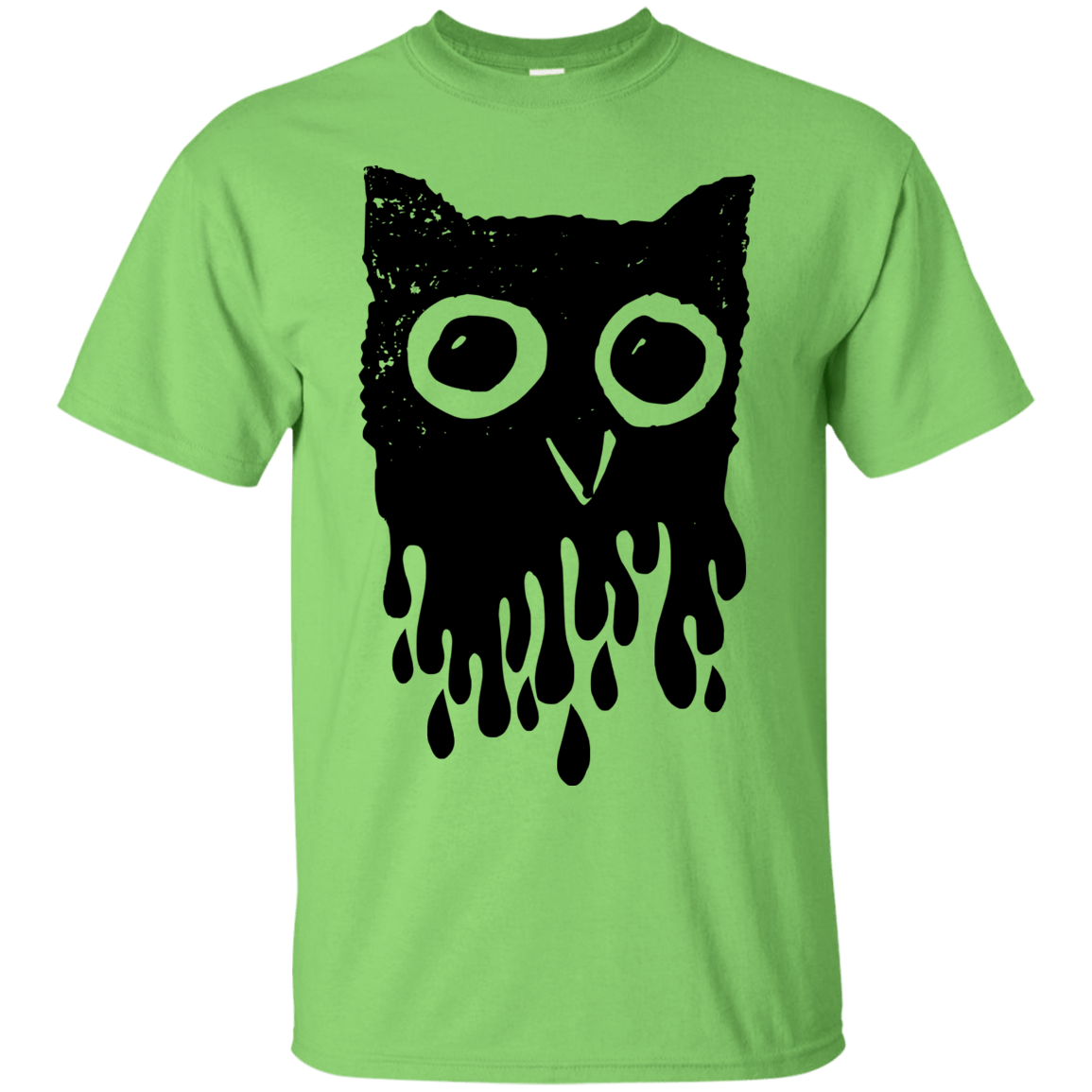 T-Shirts Lime / S Dripping Owl T-Shirt