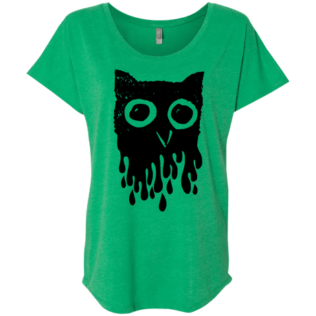 T-Shirts Envy / X-Small Dripping Owl Triblend Dolman Sleeve