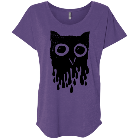 T-Shirts Purple Rush / X-Small Dripping Owl Triblend Dolman Sleeve