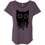T-Shirts Vintage Purple / X-Small Dripping Owl Triblend Dolman Sleeve