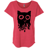 T-Shirts Vintage Red / X-Small Dripping Owl Triblend Dolman Sleeve