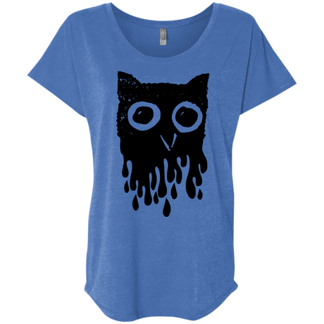 T-Shirts Vintage Royal / X-Small Dripping Owl Triblend Dolman Sleeve