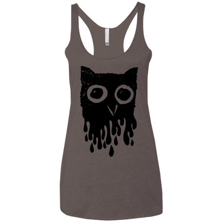 T-Shirts Macchiato / X-Small Dripping Owl Women's Triblend Racerback Tank