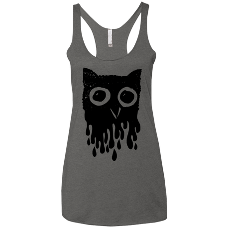 T-Shirts Premium Heather / X-Small Dripping Owl Women's Triblend Racerback Tank