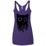 T-Shirts Purple Rush / X-Small Dripping Owl Women's Triblend Racerback Tank