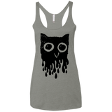 T-Shirts Venetian Grey / X-Small Dripping Owl Women's Triblend Racerback Tank
