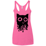 T-Shirts Vintage Pink / X-Small Dripping Owl Women's Triblend Racerback Tank