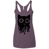 T-Shirts Vintage Purple / X-Small Dripping Owl Women's Triblend Racerback Tank
