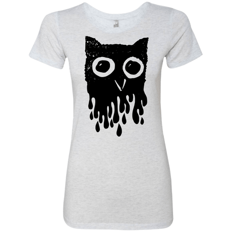 T-Shirts Heather White / S Dripping Owl Women's Triblend T-Shirt