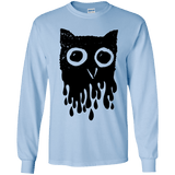 T-Shirts Light Blue / YS Dripping Owl Youth Long Sleeve T-Shirt