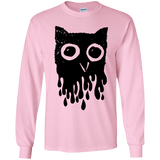 T-Shirts Light Pink / YS Dripping Owl Youth Long Sleeve T-Shirt