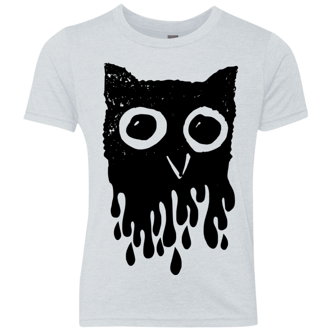 T-Shirts Heather White / YXS Dripping Owl Youth Triblend T-Shirt
