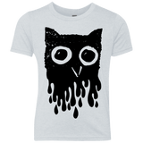 T-Shirts Heather White / YXS Dripping Owl Youth Triblend T-Shirt
