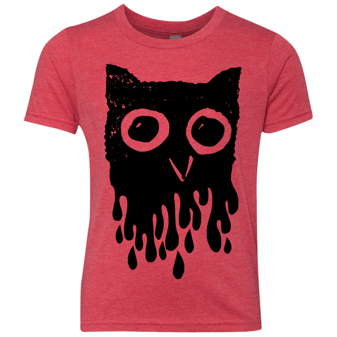 T-Shirts Vintage Red / YXS Dripping Owl Youth Triblend T-Shirt
