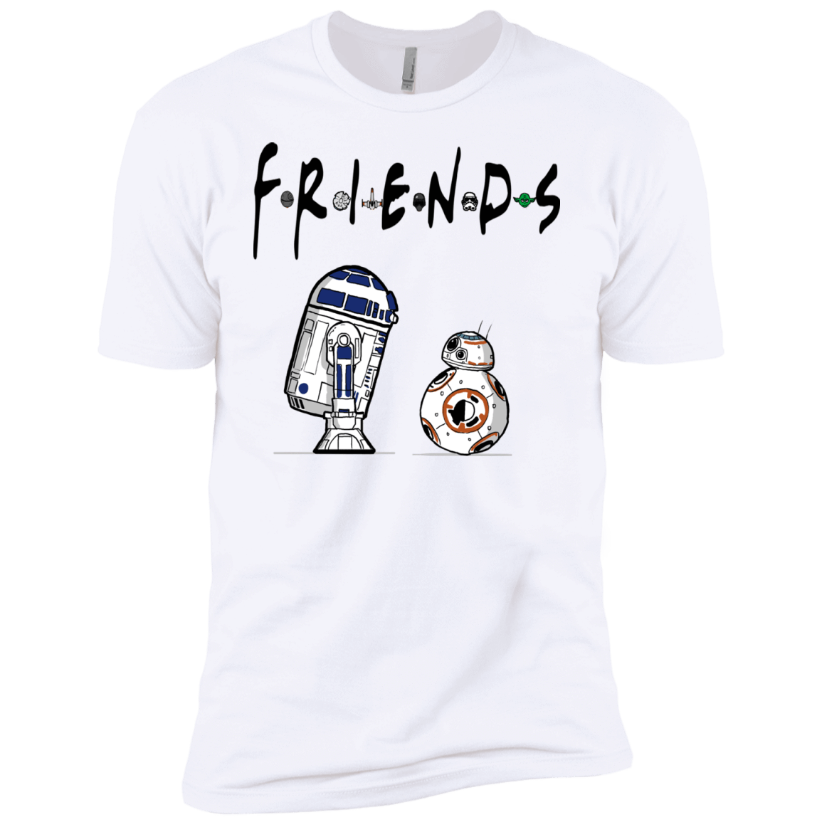 T-Shirts White / YXS Droid Friends Boys Premium T-Shirt