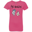 T-Shirts Hot Pink / YXS Droid Friends Girls Premium T-Shirt