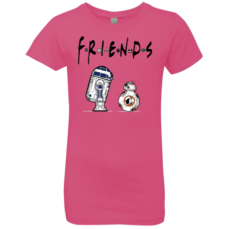 T-Shirts Hot Pink / YXS Droid Friends Girls Premium T-Shirt
