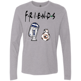 T-Shirts Heather Grey / Small Droid Friends Men's Premium Long Sleeve