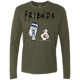 T-Shirts Military Green / Small Droid Friends Men's Premium Long Sleeve
