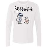 T-Shirts White / Small Droid Friends Men's Premium Long Sleeve