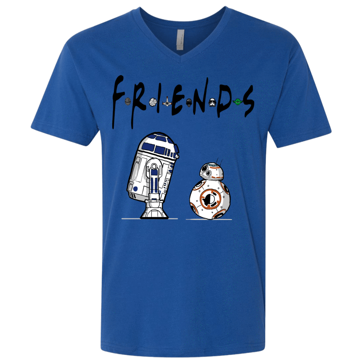 T-Shirts Royal / X-Small Droid Friends Men's Premium V-Neck