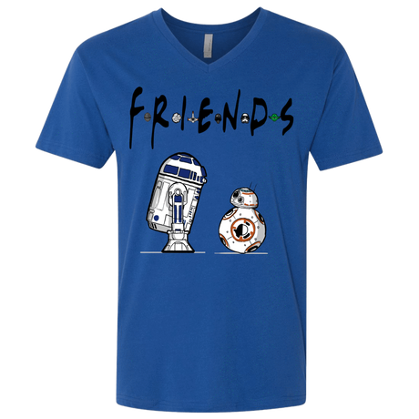 T-Shirts Royal / X-Small Droid Friends Men's Premium V-Neck