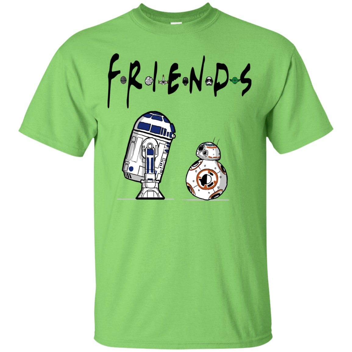 T-Shirts Lime / Small Droid Friends T-Shirt