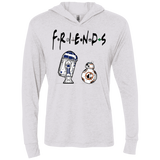 T-Shirts Heather White / X-Small Droid Friends Triblend Long Sleeve Hoodie Tee