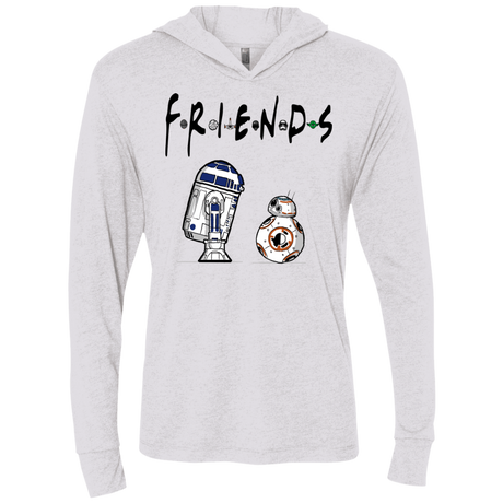 T-Shirts Heather White / X-Small Droid Friends Triblend Long Sleeve Hoodie Tee