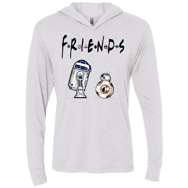 T-Shirts Heather White / X-Small Droid Friends Triblend Long Sleeve Hoodie Tee