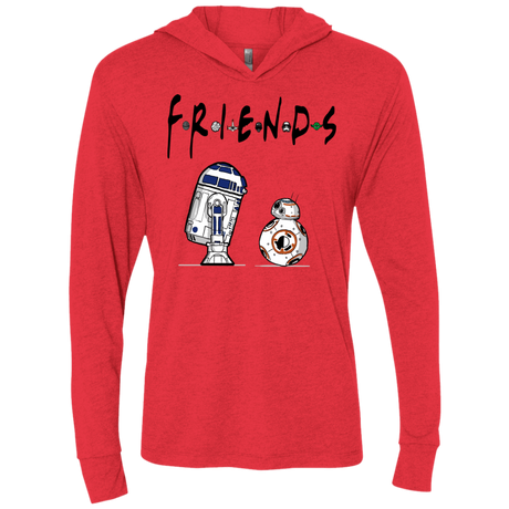 T-Shirts Vintage Red / X-Small Droid Friends Triblend Long Sleeve Hoodie Tee
