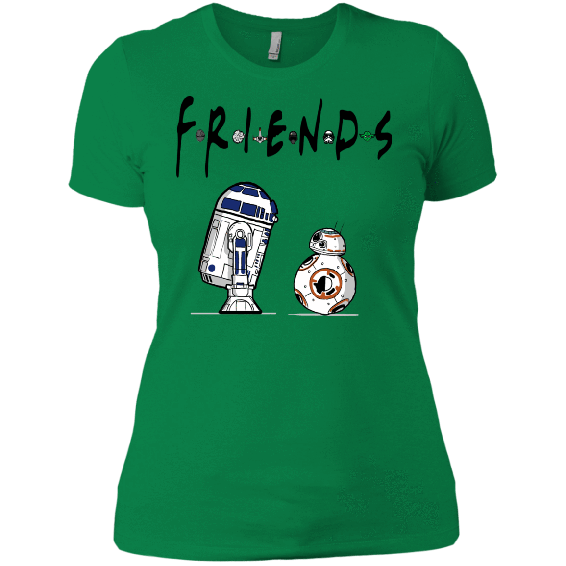 T-Shirts Kelly Green / X-Small Droid Friends Women's Premium T-Shirt