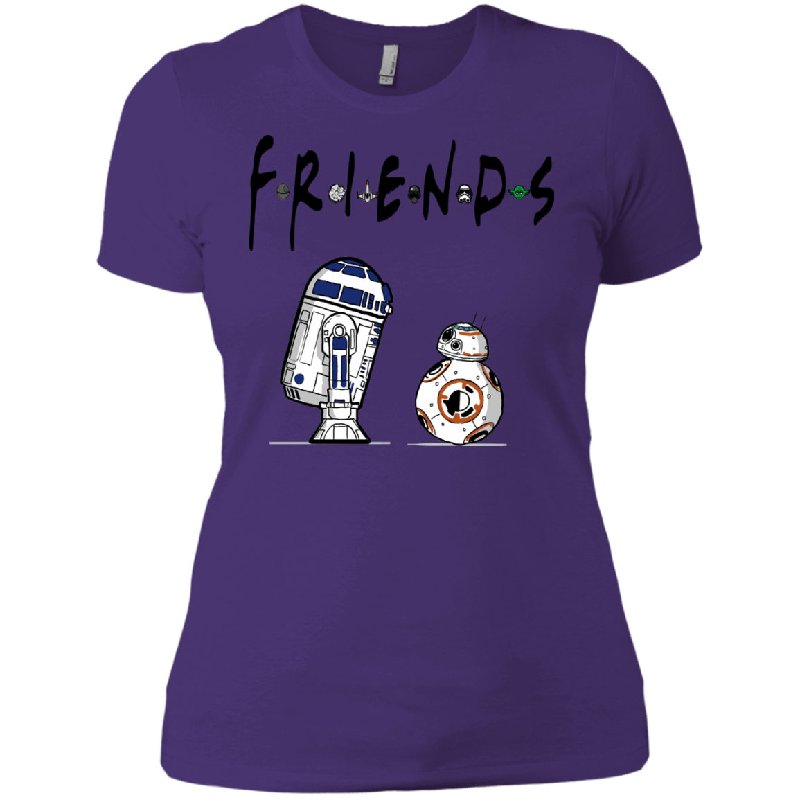 T-Shirts Purple / X-Small Droid Friends Women's Premium T-Shirt