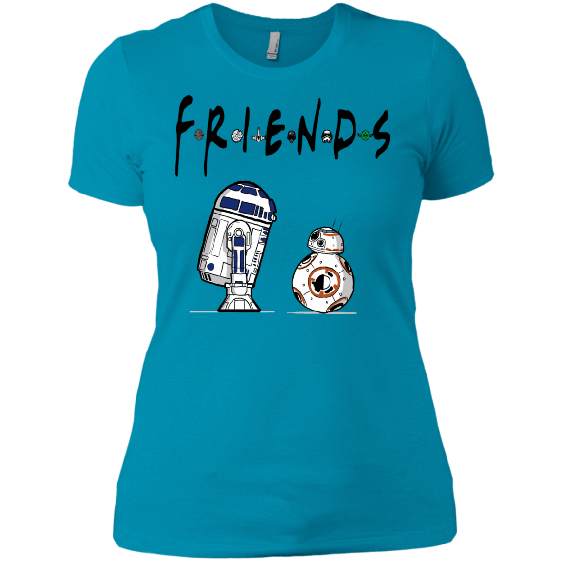 T-Shirts Turquoise / X-Small Droid Friends Women's Premium T-Shirt