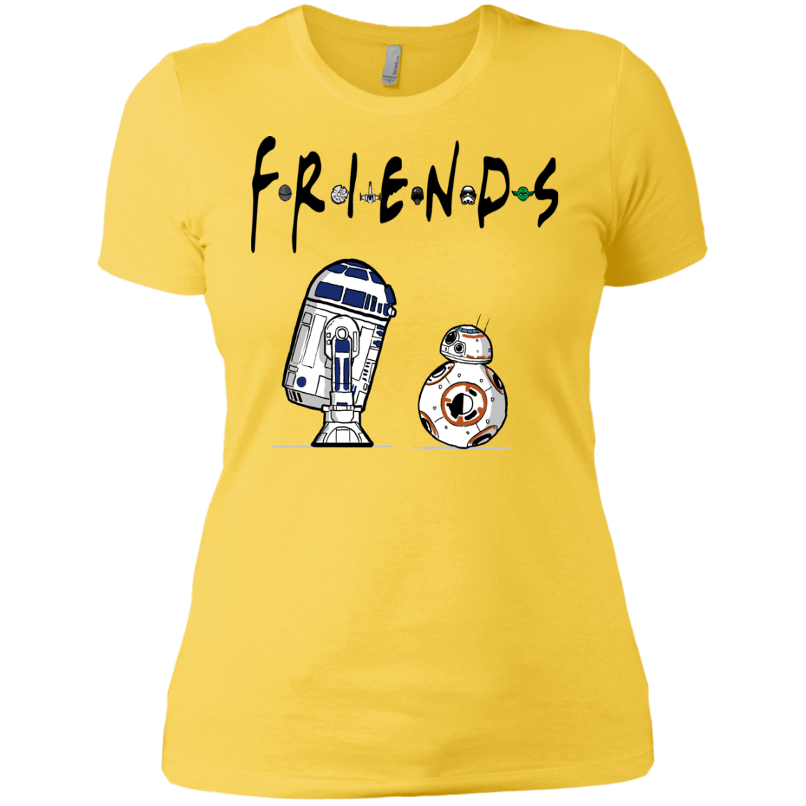 T-Shirts Vibrant Yellow / X-Small Droid Friends Women's Premium T-Shirt