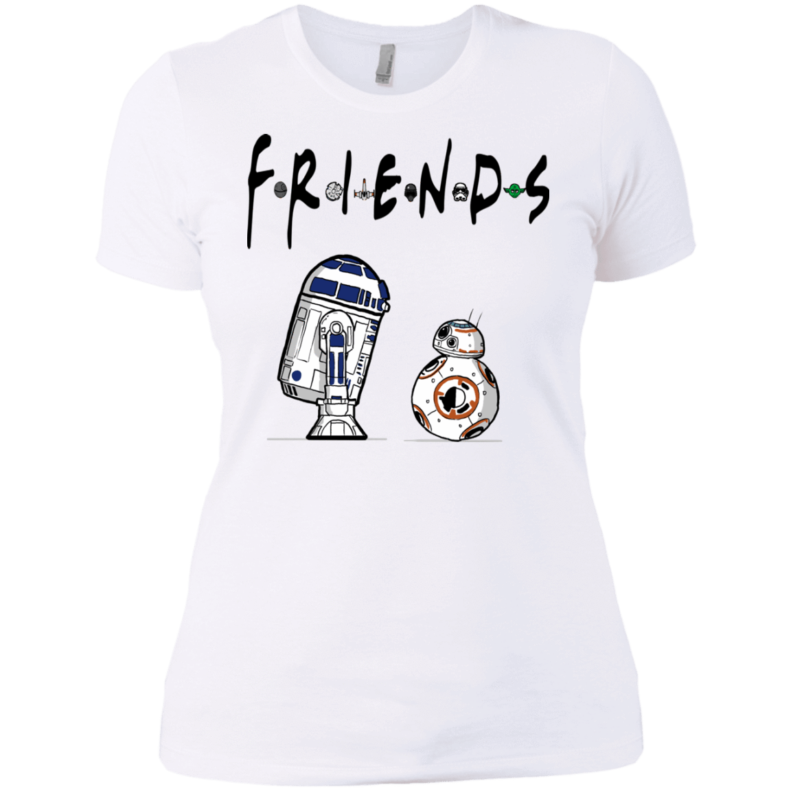 T-Shirts White / X-Small Droid Friends Women's Premium T-Shirt