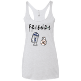 T-Shirts Heather White / X-Small Droid Friends Women's Triblend Racerback Tank