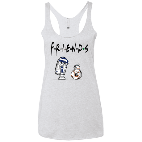 T-Shirts Heather White / X-Small Droid Friends Women's Triblend Racerback Tank
