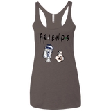 T-Shirts Macchiato / X-Small Droid Friends Women's Triblend Racerback Tank