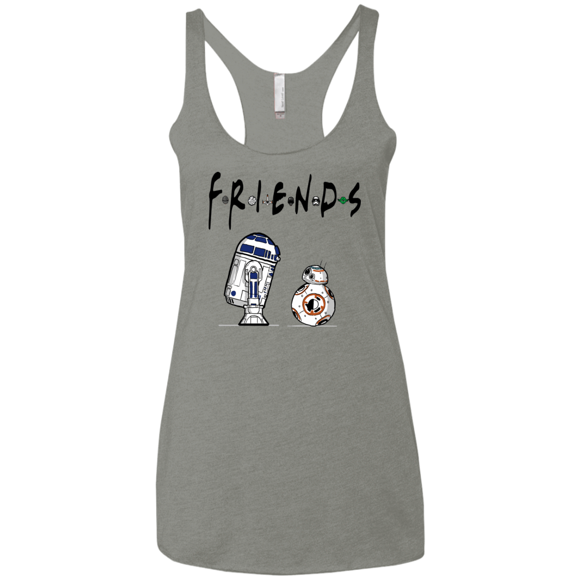 T-Shirts Venetian Grey / X-Small Droid Friends Women's Triblend Racerback Tank