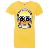 T-Shirts Vibrant Yellow / YXS Droid Girls Premium T-Shirt