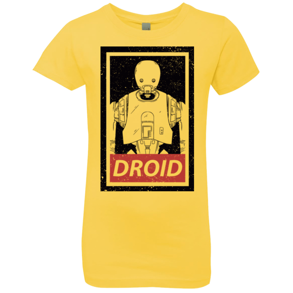 T-Shirts Vibrant Yellow / YXS Droid Girls Premium T-Shirt