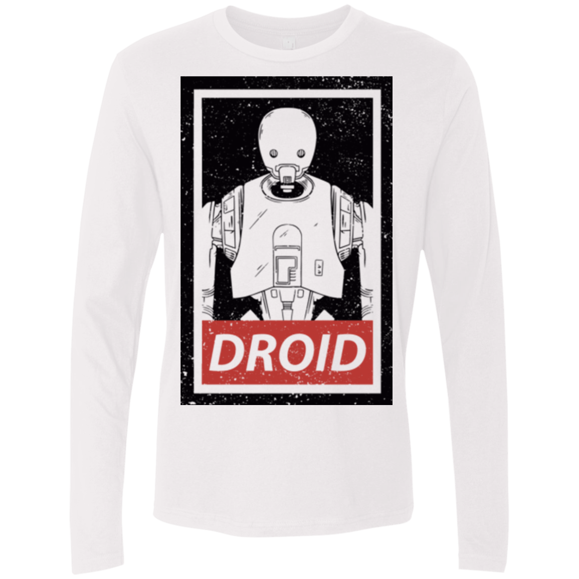 T-Shirts White / Small Droid Men's Premium Long Sleeve