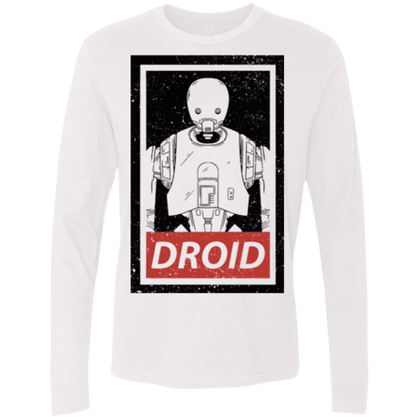 T-Shirts White / Small Droid Men's Premium Long Sleeve