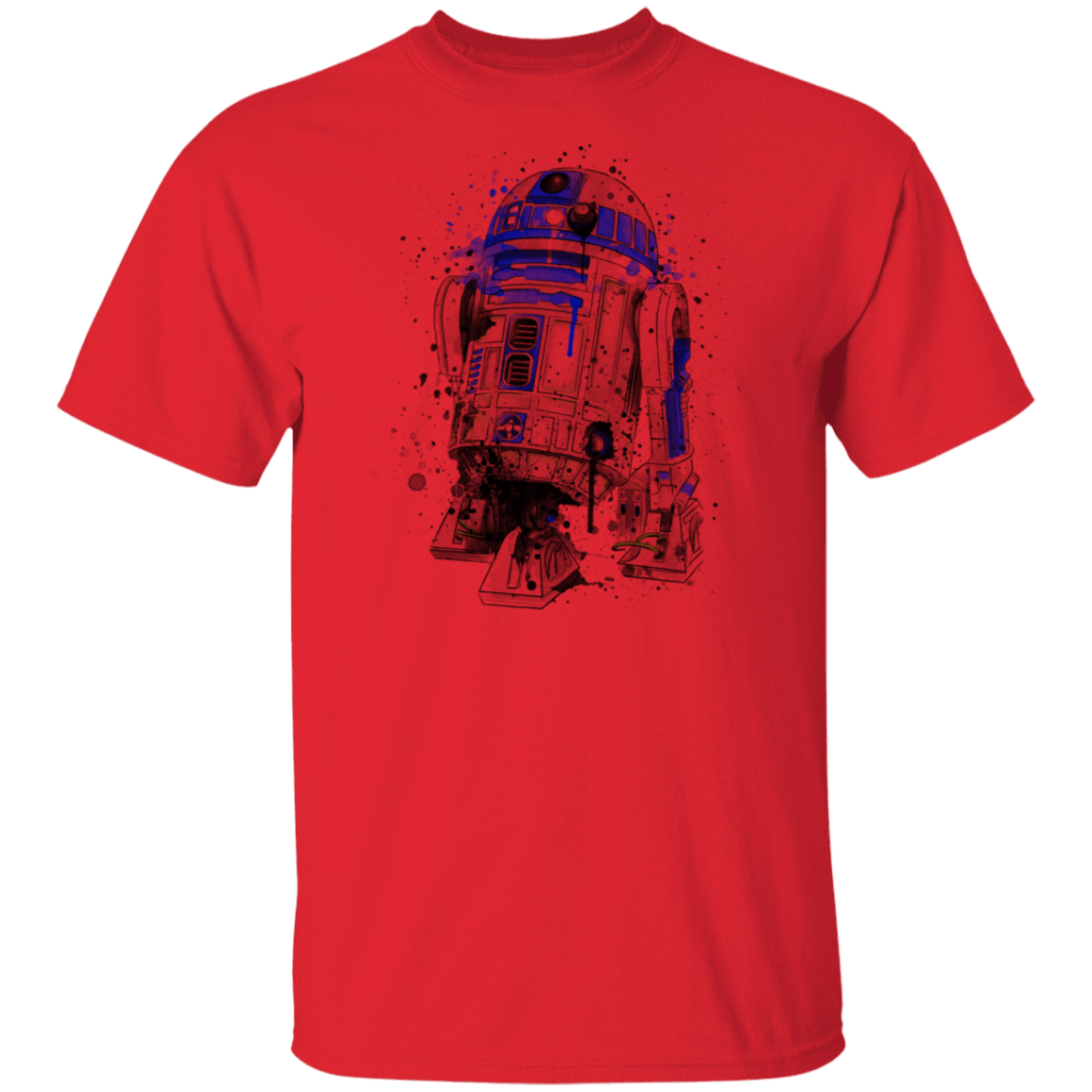 T-Shirts Red / S Droid Watercolor T-Shirt