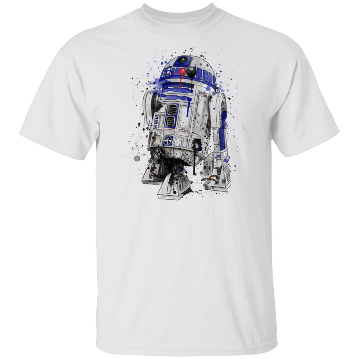 T-Shirts White / S Droid Watercolor T-Shirt