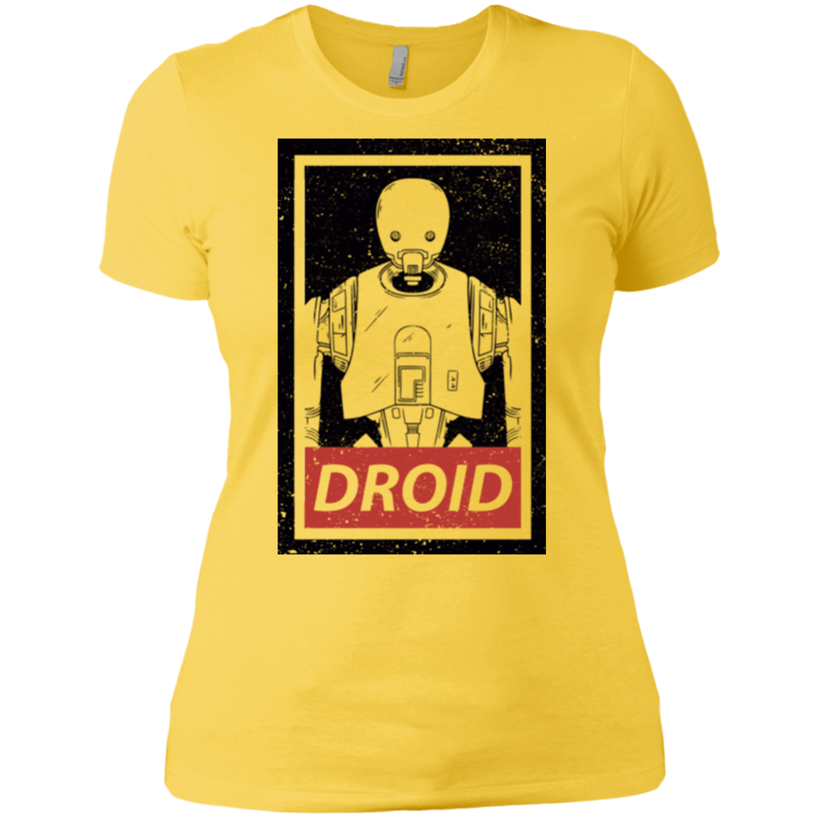 T-Shirts Vibrant Yellow / X-Small Droid Women's Premium T-Shirt