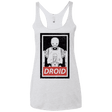 T-Shirts Heather White / X-Small Droid Women's Triblend Racerback Tank