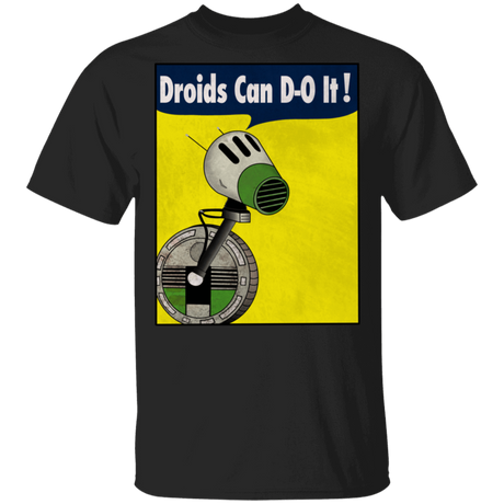 T-Shirts Black / S Droids Can D-O It T-Shirt
