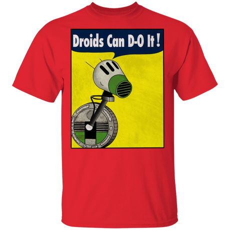 T-Shirts Red / S Droids Can D-O It T-Shirt